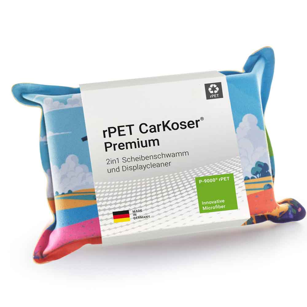 rPet CarKoser® Premium - 2in1 Scheiben-Schwamm und Displaycleaner - 2 Varianten
