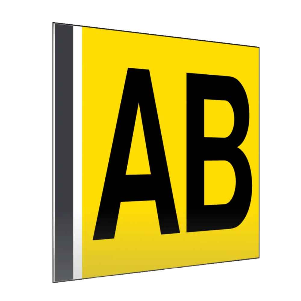 Regal- und Gangschild gerade - mit Magnetstreifen - in vielen Größen - einseitiger oder beidseitiger Druck