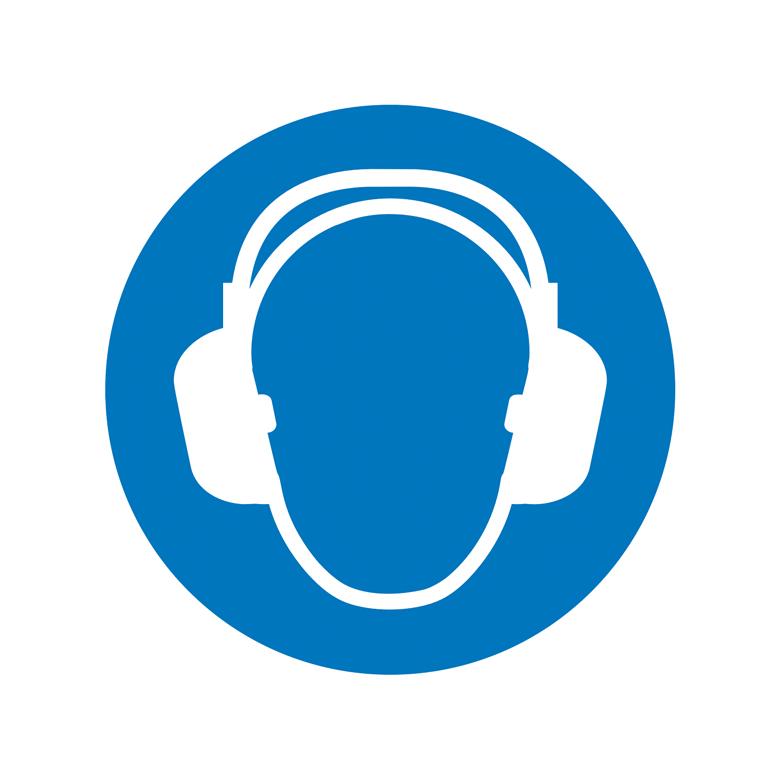 Gebotsschild - Gehörschutz benutzen