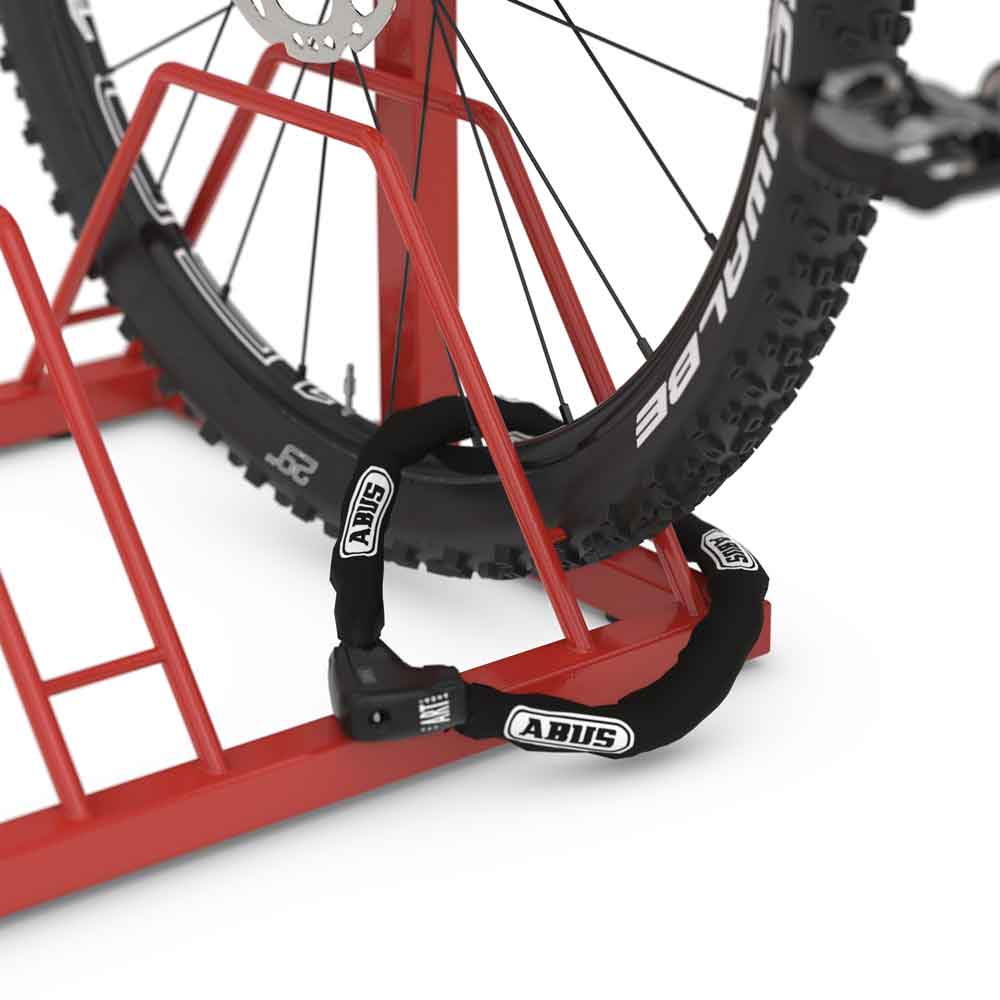 Werbefahrradständer EW 7004 - große Werbefläche - 4 Einstellplätze zweiseitig Werbefahrradständer EW 7004 - große Werbefläche - 4 Einstellplätze zweiseitig