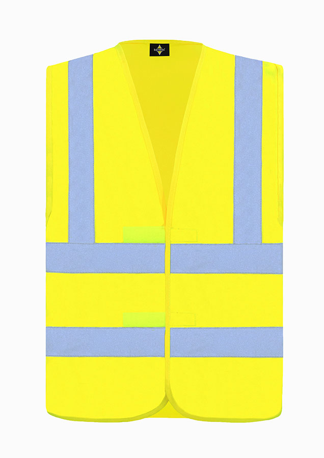 Korntex® Warnweste „Hannover“ - Vier Reflexstreifen - Signal-Gelb - M