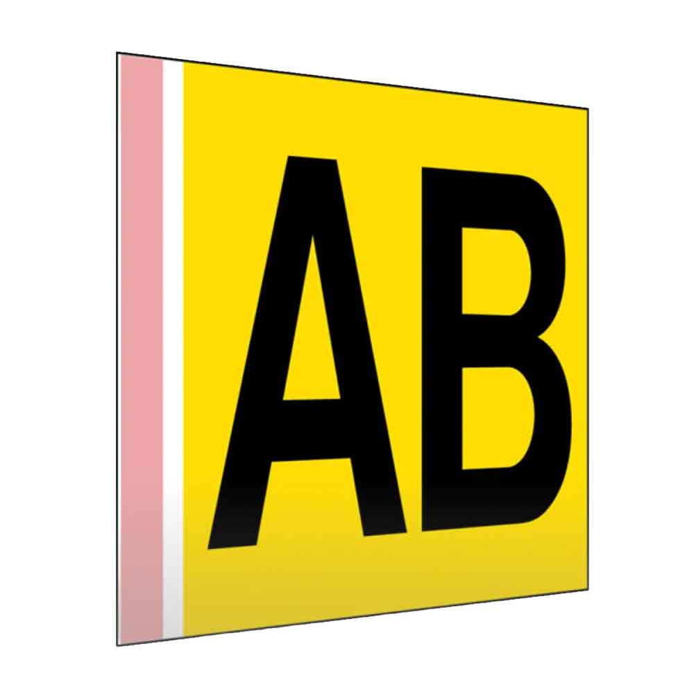 Regal- und Gangschild gerade - mit Klebestreifen - in vielen Größen - einseitiger oder beidseitiger Druck