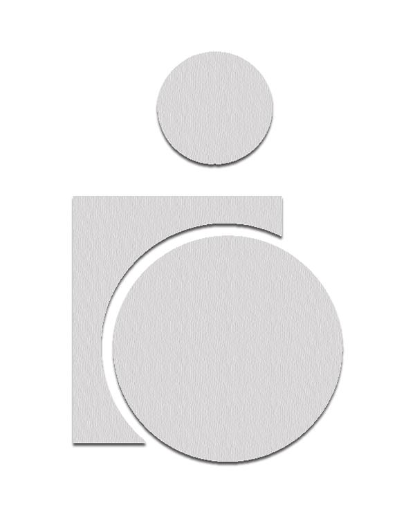 Piktogramm aus Edelstahl - verschiedene Symbole - selbstklebend
