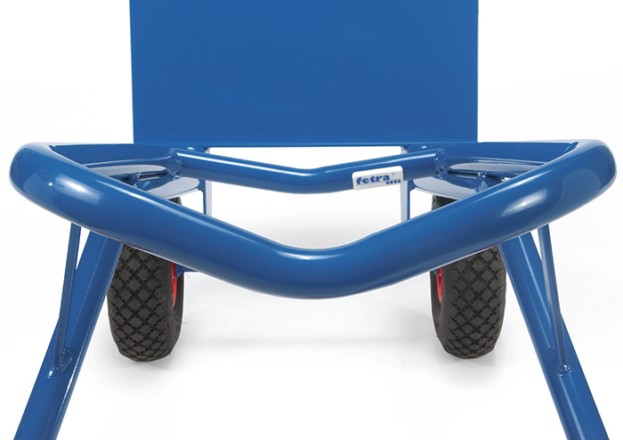 fetra_stahlrohrkarre_ansicht_von_oben-bcfccc Stapelkarre - Räder wahlweise - Schaufelgröße B 320 x T 250 mm - H 1600 mm - Tragkraft 300 kg