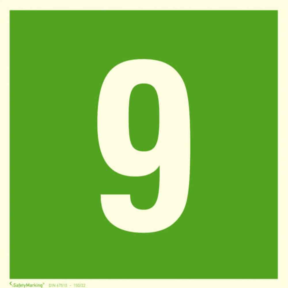 Fluchtwegschild mit Wunschtext - Etagenkennzeichnung - langnachleuchtend