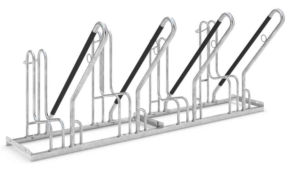 Fahrradanlehnsystem 4704 XBF - 4 Einstellplätze einseitig