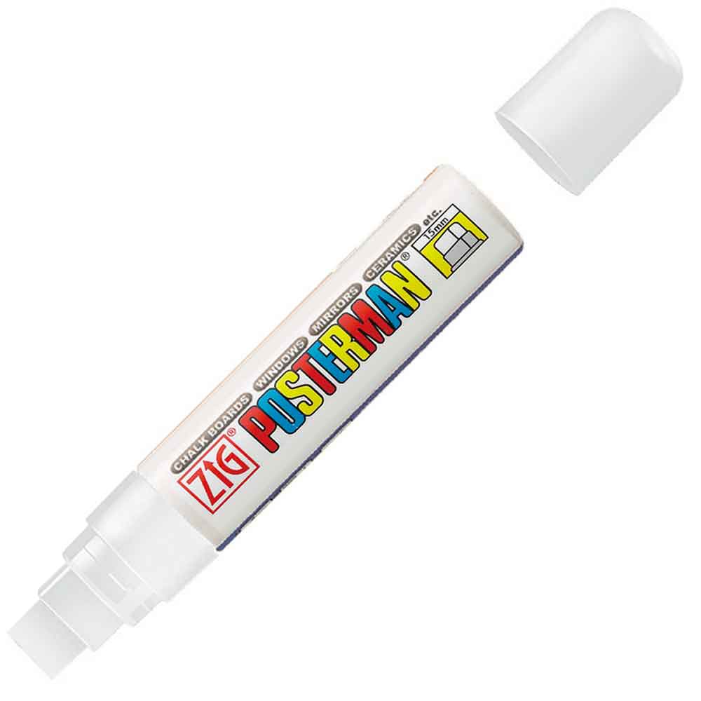Posterman Marker - zur Beschriftung von Flächen - in 4 Farben und zwei Breiten