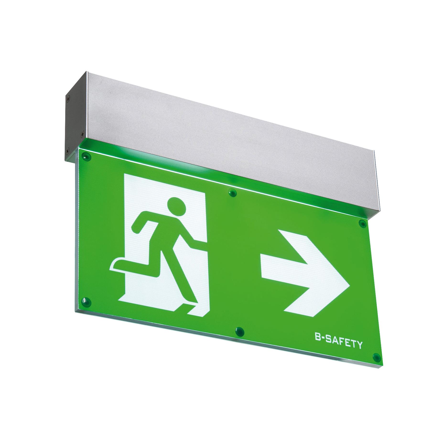 30-89-201-0-00-058-l-lux-standard-led-rettungszeichenleuchte-einzelbatterie-inkl-4-piktogramme-wandmontage-erkennungsweite-27-m-br558030-y-01-00d3aa L-LUX STANDARD - LED-Rettungszeichenleuchte - zur Wand- oder Deckenmontage