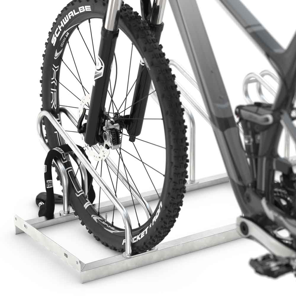 Fahrrad-Anlehnparker 2000 - Radabstand 350 mm - einseitig - 6 verschiedene Breiten Fahrrad-Anlehnparker 2000 - Radabstand 350 mm - einseitig - 6 verschiedene Breiten