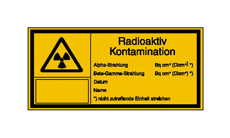 Warn-Kombischild - Strahlenschutz - Radioaktiv Kontamination