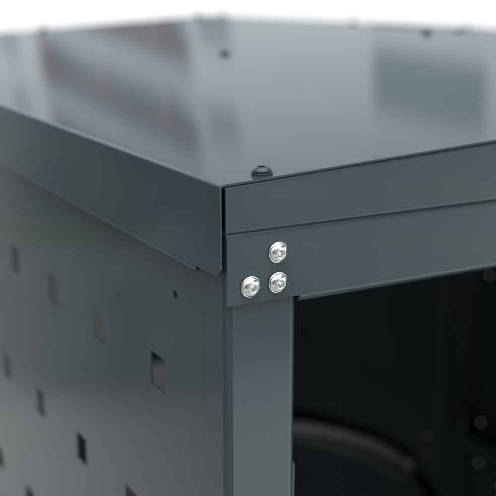Rollatorbox G - Stahlblechkonstruktion mit Giebeldach Rollatorbox G - Stahlblechkonstruktion mit Giebeldach