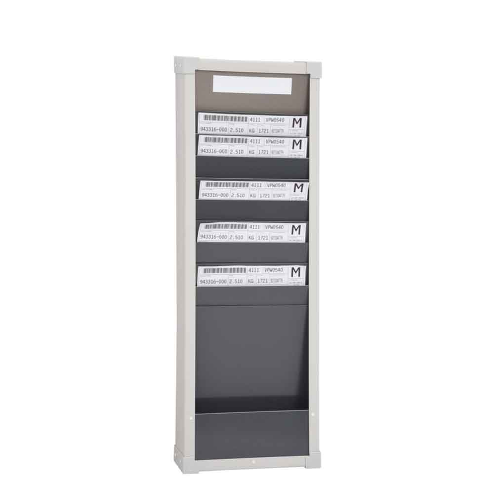 20-20-500-0-10-10-002-sortiertafel-1-reihen-10-belege-796dc7 Metallische Karten-Sortiertafel - 1-reihig - 10 x DIN A4 Belege - H 750 mm