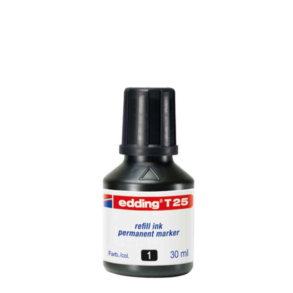 Edding T25 Nachfülltinte für Permanentmarker - in 4 Farben Edding T25 Nachfülltinte für Permanentmarker - in 4 Farben