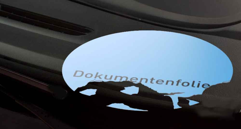 Dokumentenfolie in der Anwendung