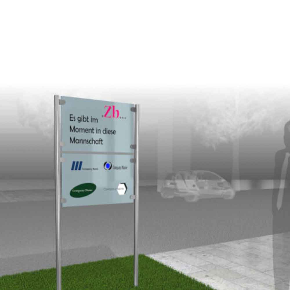 MyTube Edelstahl-Rundrohrsystem - für Schilder zum Aufschrauben und Einbetonieren - in 8 Ausführungen MyTube Edelstahl-Rundrohrsystem - für Schilder zum Aufschrauben und Einbetonieren - in 8 Ausführungen