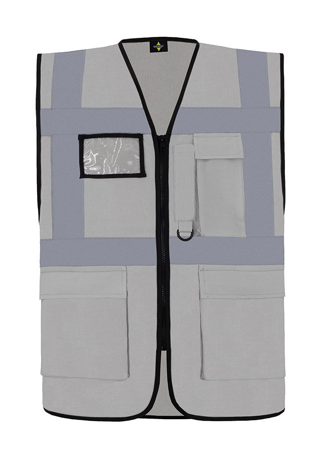 Korntex® Comfort Warnweste „Hamburg“ - Multifunktional - Weiß - M