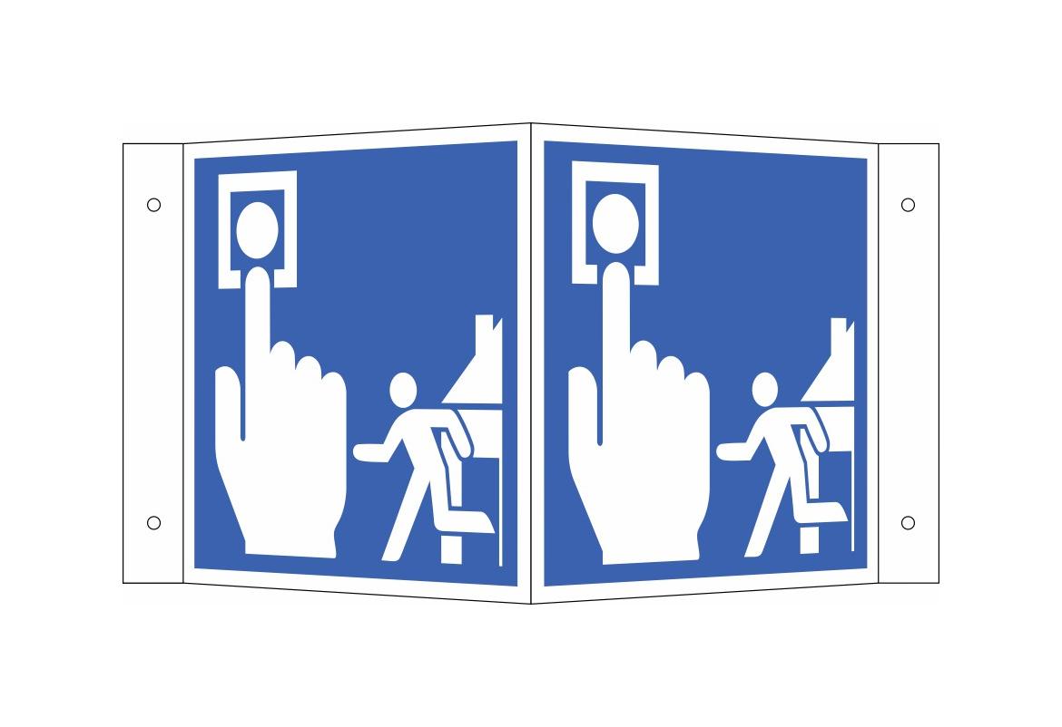 30-89-284-0-00-058-hinweisschild-winkel-langnachleuchtend-hausalarm-15a5205-y-01-5844e5 Hinweisschild - Winkelschild - Hausalarm