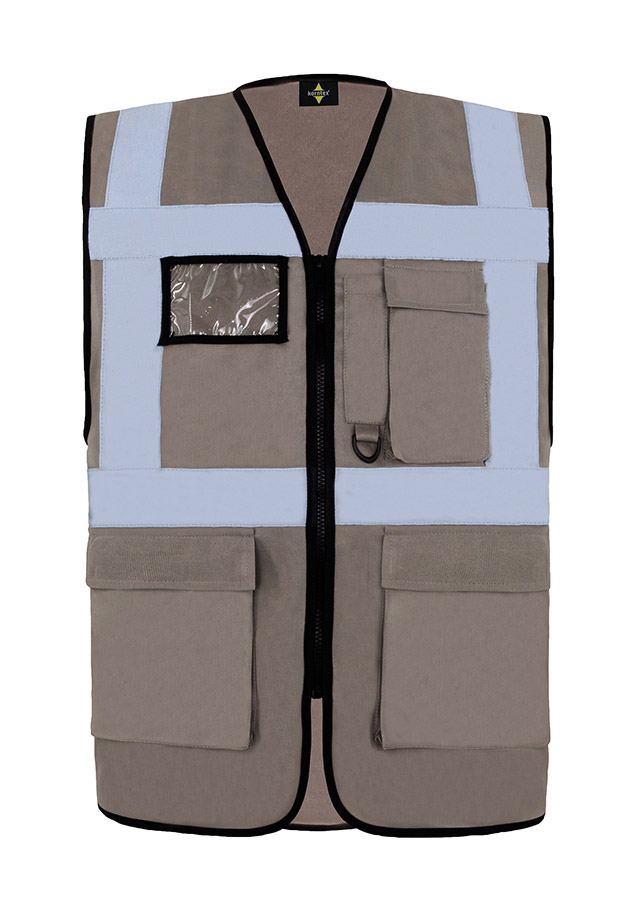 Korntex® Comfort Warnweste „Hamburg“ - Multifunktional - Weiß - M