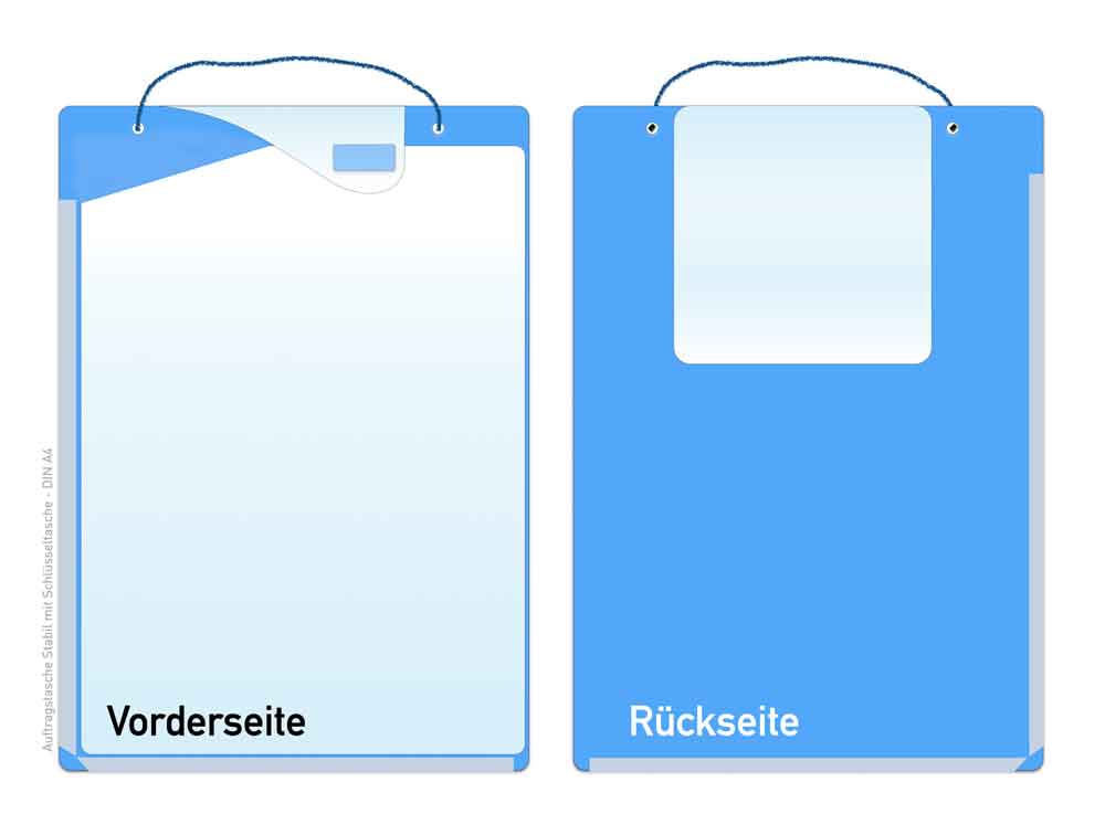 Auftragstasche "STABIL" - DIN A4 - Einsteck-Tasche