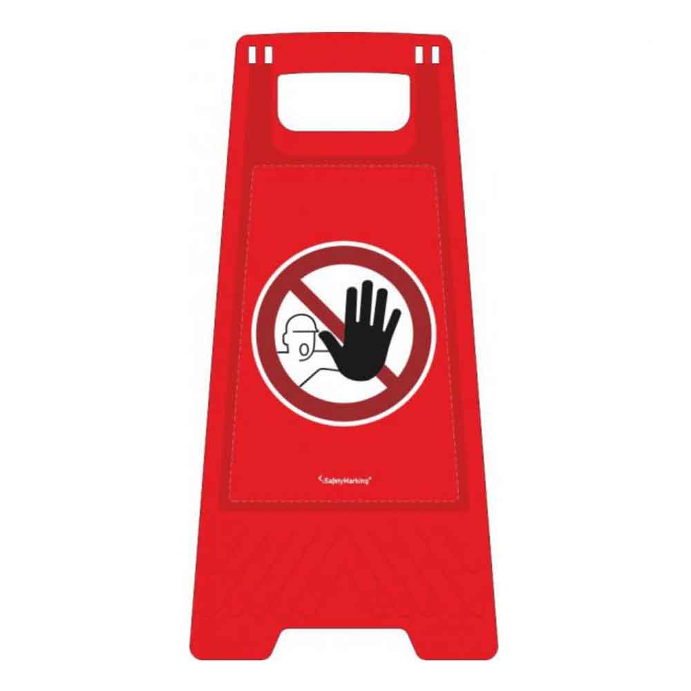 Warnaufsteller ActiveWorkplace - Farbe Rot - verschiedene Motive - 2-seitig