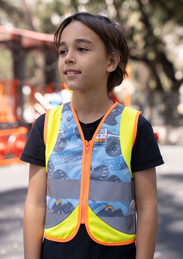 Korntex® Kinder Warnweste Action „Working Heroes“ - CO2 Neutral