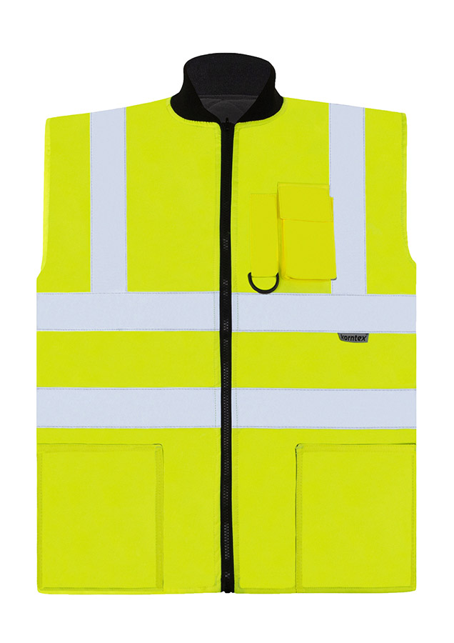 Korntex® Hi-Vis 2 in 1 Bodywarmer „Ural“ - Signal
