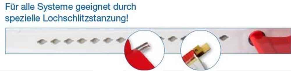 Universalplanetten in 5 verschiedenen Farben