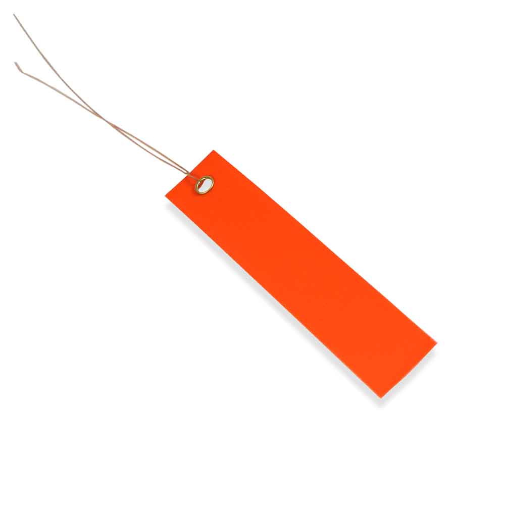 PVC-Hänge-Etiketten - mit Draht - Format 100 x 18 mm - 8 verschiedene Farben