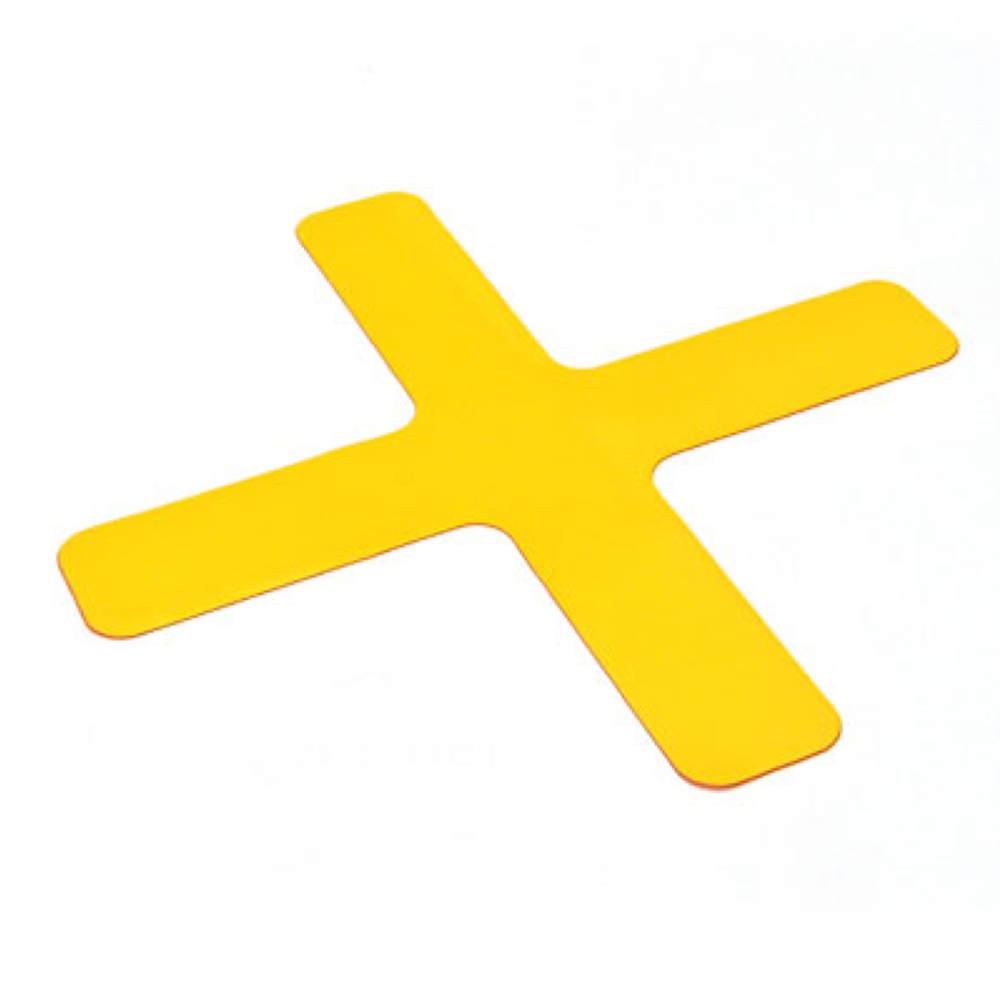 30-80-215-0-00-01-058-bodenmarkierung-symbole-gelb-x-stueck-7406f4 Lager- und Stellplatzmarkierung - Typ: X-Stück - selbstklebend - 3 verschiedene Breiten