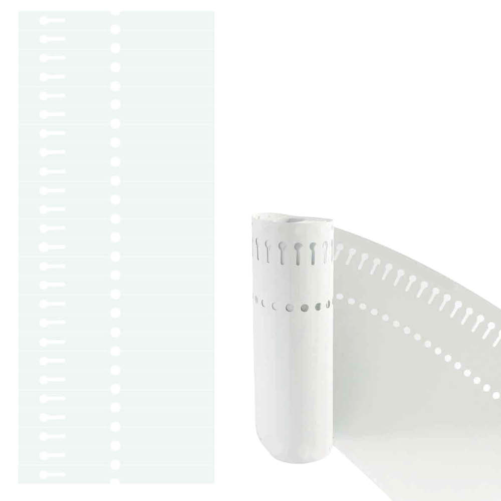 PVC-Schlaufen-Etiketten auf Rolle - Format 140 x 13 mm - 8 Farben