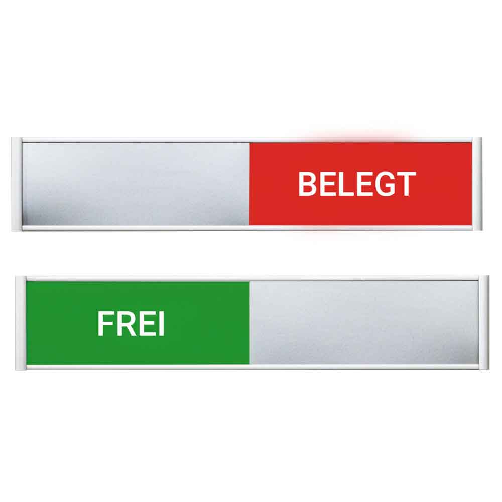 Frei-/Belegt Anzeiger - für Türschilder Serie Silver