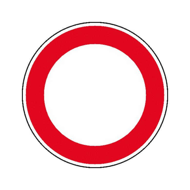 Verkehrszeichen - StVO - Verbot für Fahrzeuge aller Art - 2 Größen