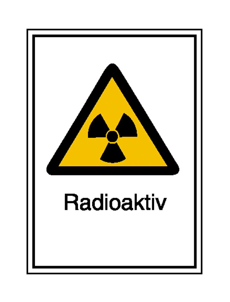 Warn-Kombischild - Strahlenschutz - Radioaktiv