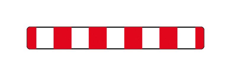 Verkehrszeichen - StVO - Absperrschranke einseitig