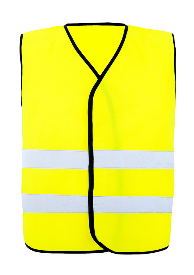 Korntex® Warnweste Comfort-Fit „Soltau“ - Schwarzer Saum - Signal-Orange - S/M
