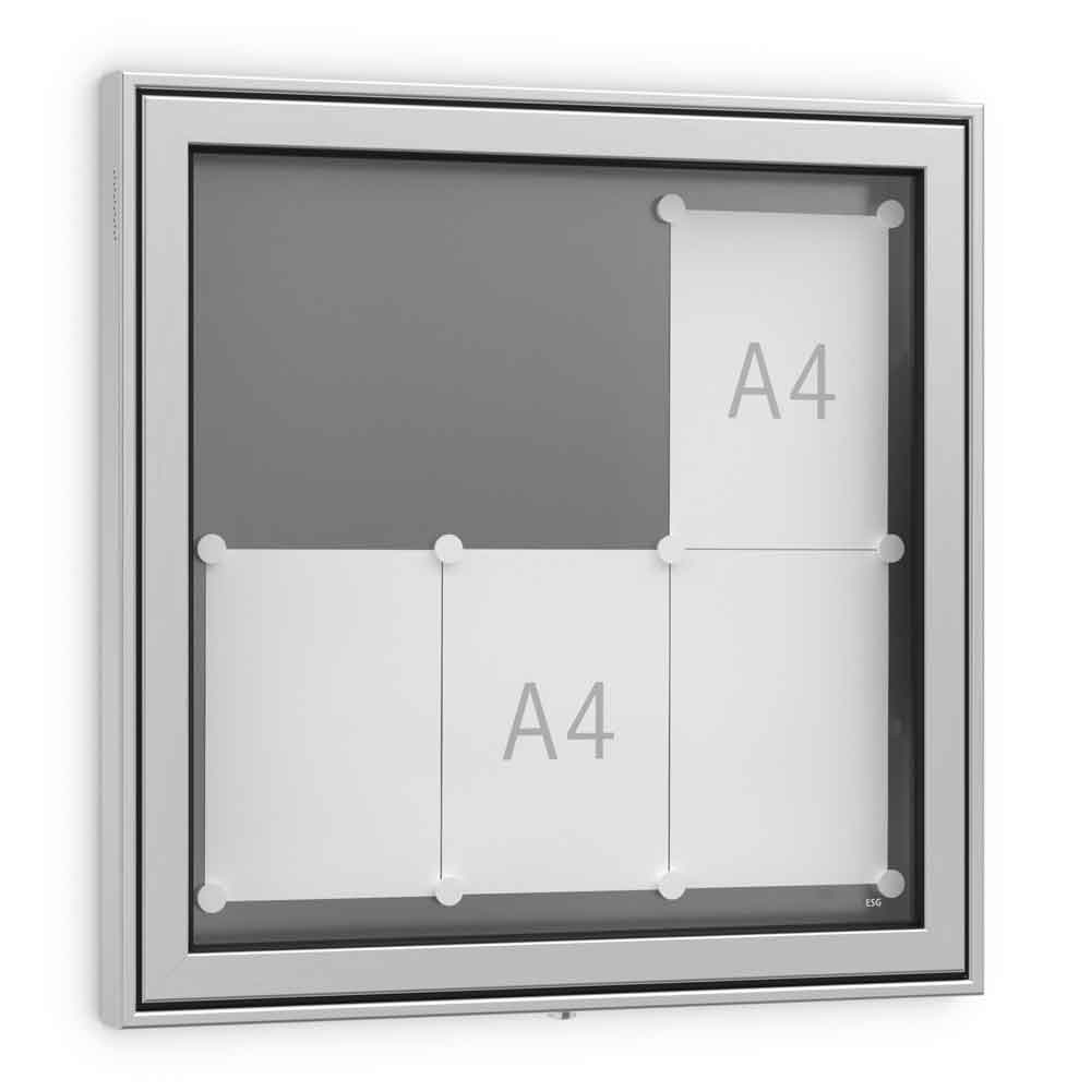 Schaukasten TN 7 - 6 x DIN A4 - für Innen- und Außenbereiche