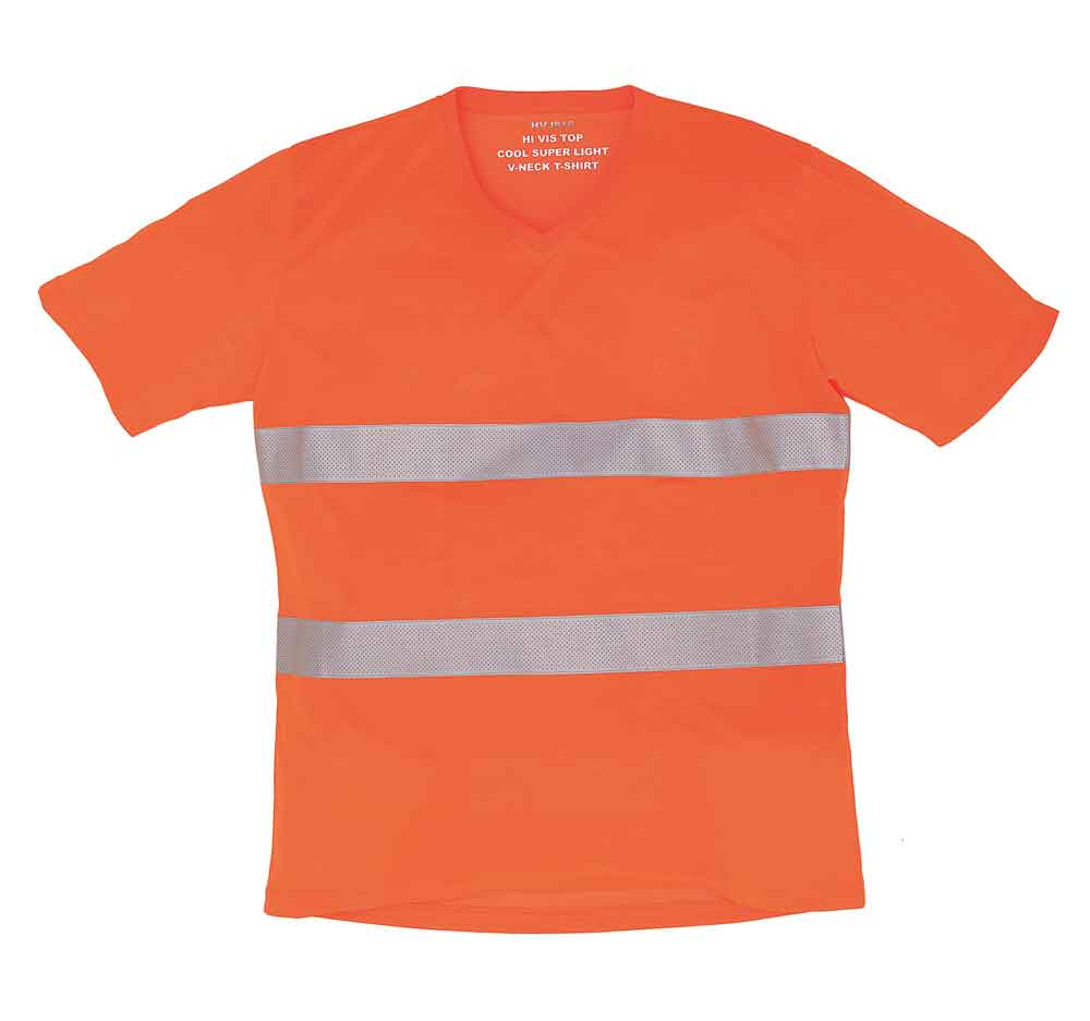 T-Shirt - Reflektierend - mit V-Ausschnitt - 2 Farben
