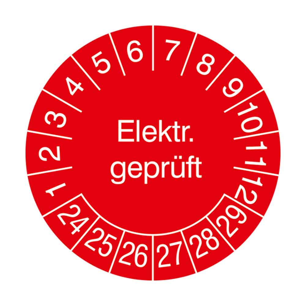 38-18-030-0-14-24-056-elektrisch-geprueft-24-29-837638 Prüfplakette auf Rolle - Elektr. Geprüft