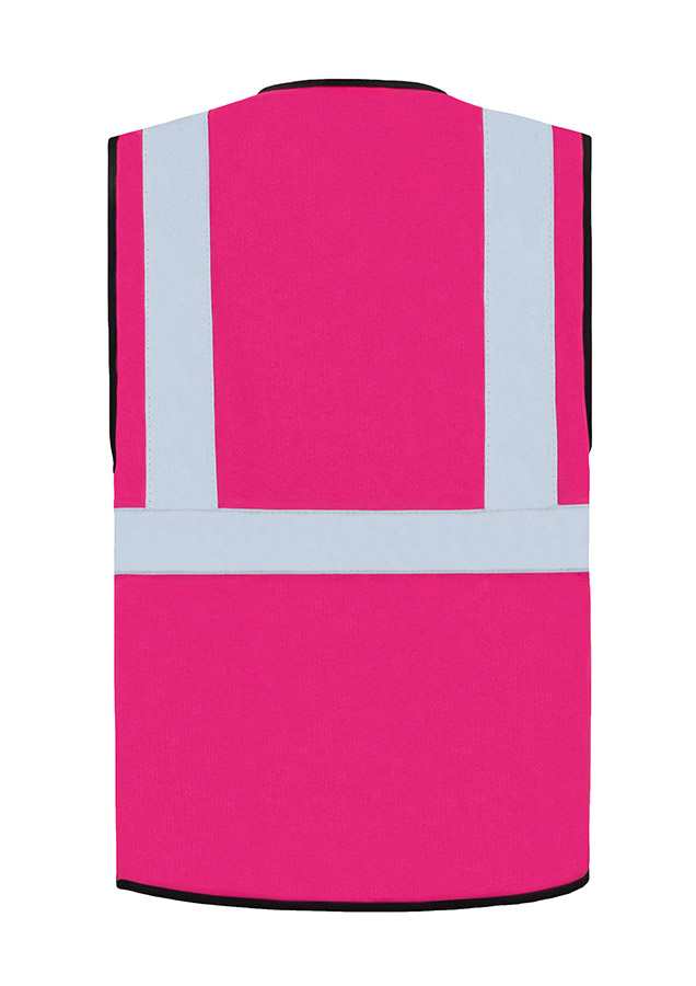 Korntex® Warnweste „Berlin“ - Multifunktional mit Taschen - Waldgrün/Signal-Gelb - XXL