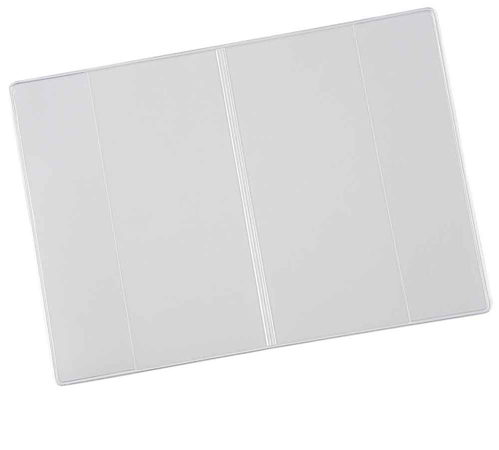 21-50-190-0-00-06-002-umschlaghuellen-cover-din-a7-38462a Doppelhülle - PVC - für Dokumente - verschiedene Größen