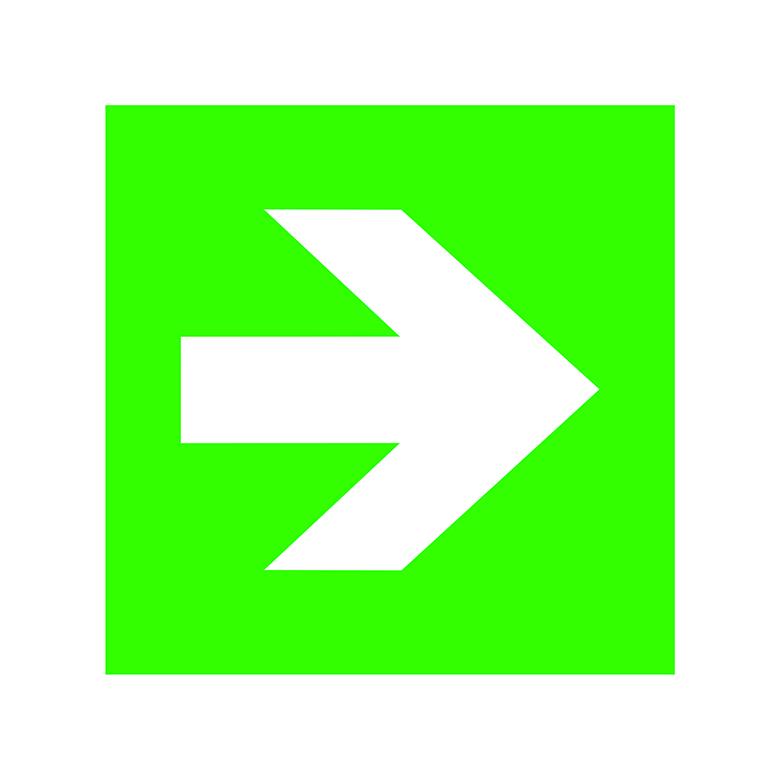 Bodenmarkierung - Fluchtwegsymbole - 4 Symbole