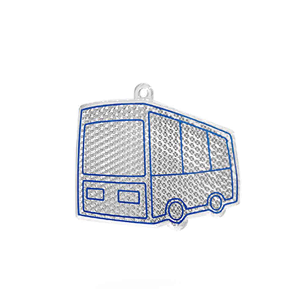 60-50-372-0-00-01-059-reflektor-bus-1b60cb Reflektor - Motiv "Bus" - mit Bohrung und Schnur oder Befestigungsclip