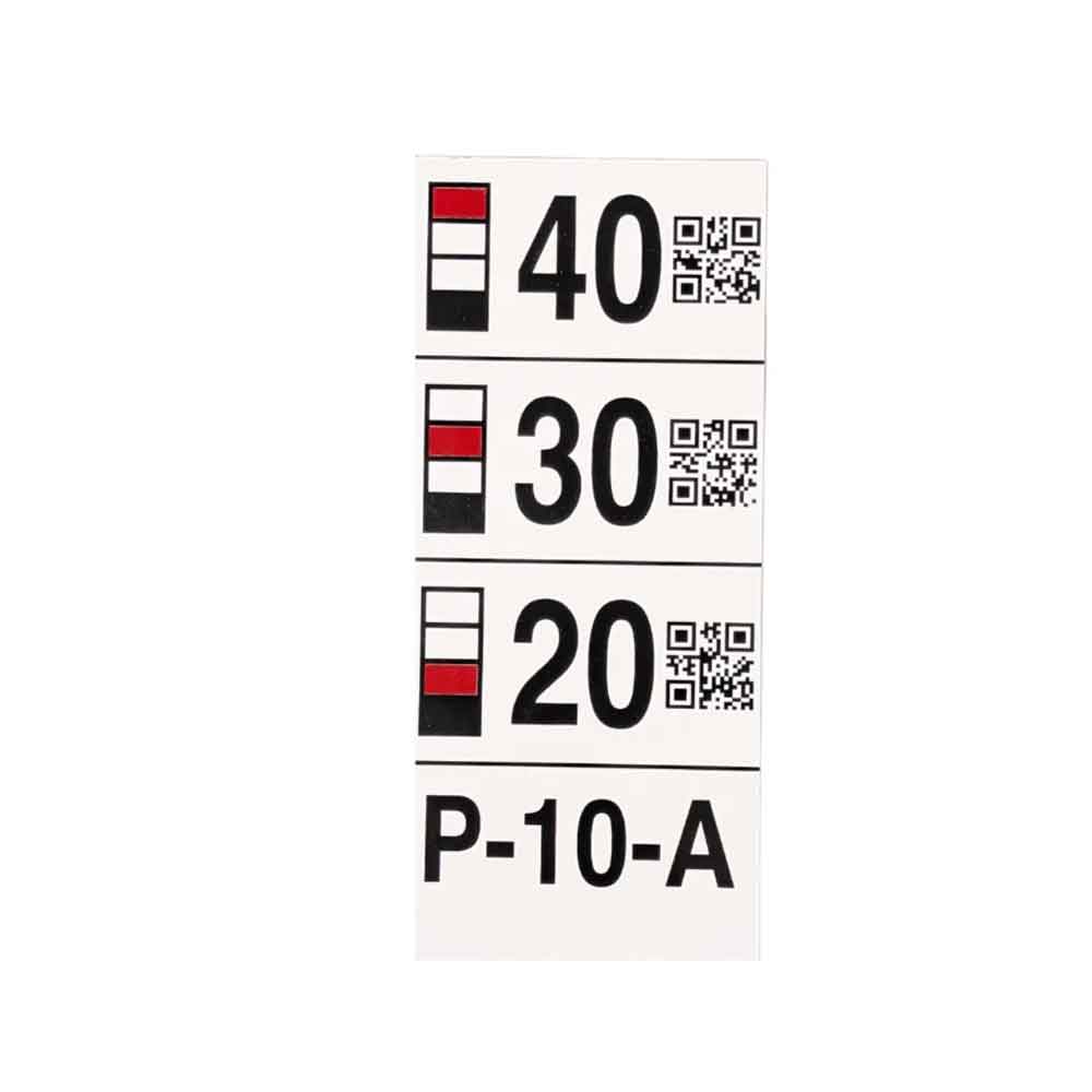 Mehrebenen-Regalschild - selbstklebend - mit individueller Beschriftung