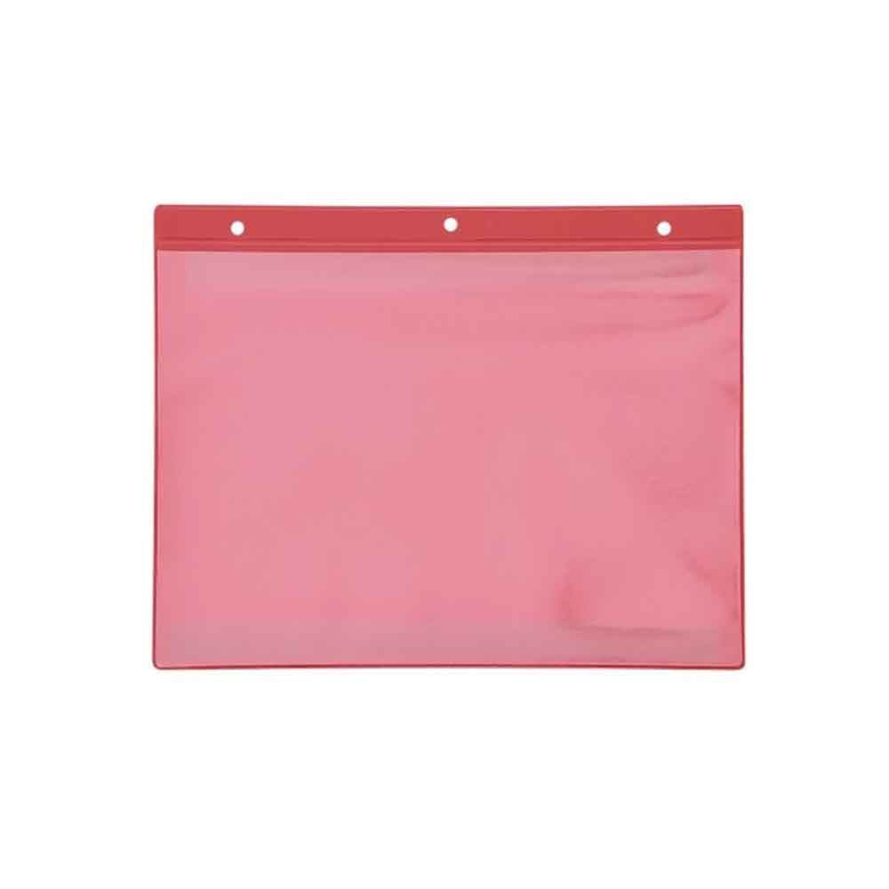 31-80-525-1-00-04-077-kennzeichnungstaschen-aufhaengelochung-dina5-quer-b3207d Kennzeichnungstaschen mit Aufhänge-Lochung - DIN A5 quer - Längsseite offen