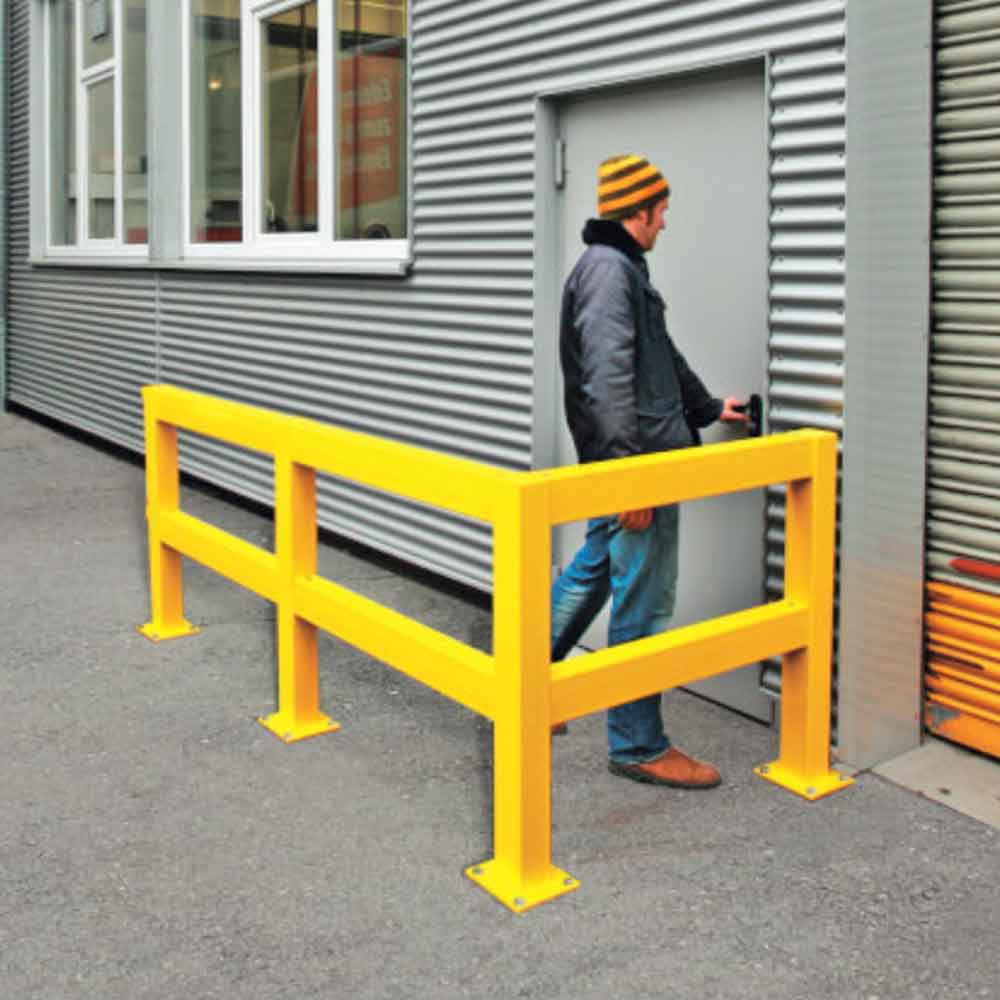 Rammschutzgeländer XL - zum Aufdübeln - für höchste Belastungen Rammschutzgeländer XL - zum Aufdübeln - für höchste Belastungen
