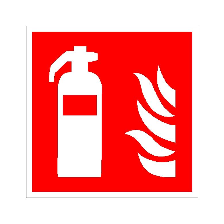 Brandschutzschild - Feuerlöscher