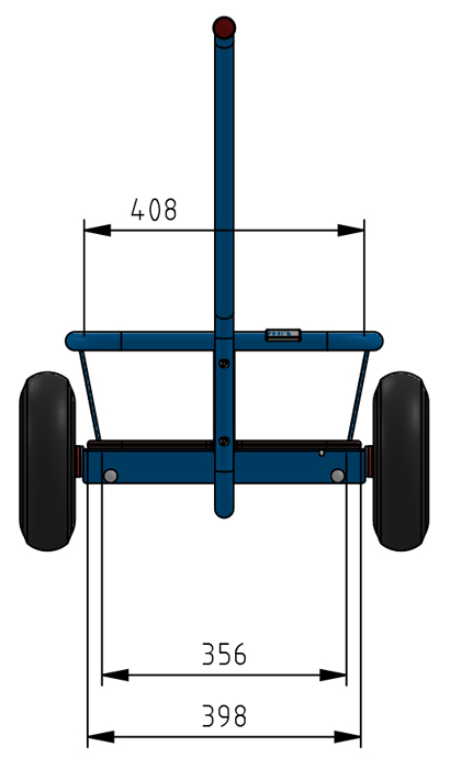 Handwagen mit Boden - Luft-Bereifung - in 2 Größen - Tragkraft 200 kg