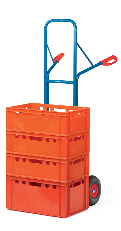 B1328P_fetra_stapelkarre_live-3f3cfd Stapelkarre - Räder wahlweise - Schaufelgröße B 480 x T 300 mm - H 1600 mm - Tragkraft 300 kg