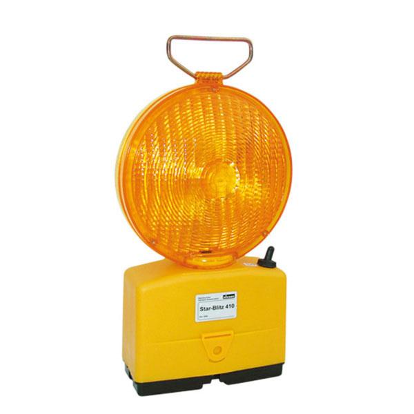 Baustellen-Warnleuchte Star-Flash LED 610 doppelseitig Gelb - zur Schnellabsicherung - und Zubehör