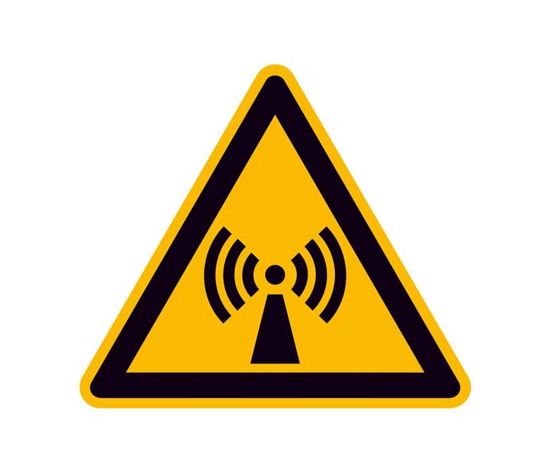Warnschild - Warnung vor nicht ionisierender Strahlung